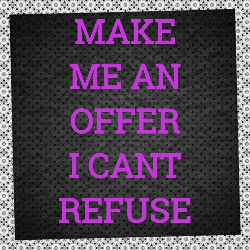 I love reasonable offers! Make one!